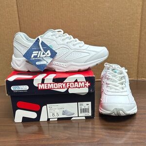 Fila Women's White Memory Foam Athletic Shoes